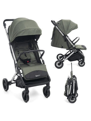Kinderwagen, Liegebuggy, Sportwagen,  - 22kg max - Lioni in Grün