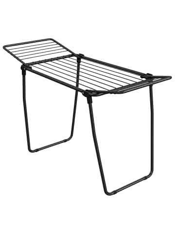 Wäscheständer Bunji in Schwarz - (B)53 x (H)93 x (T)158 cm