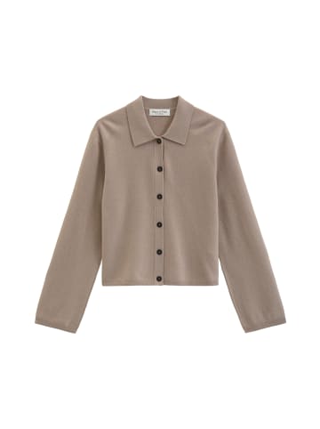 Cardigan regular in Earthy Taupe