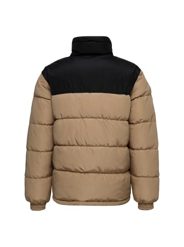 Retro Essential Puffer Jacket in Beige