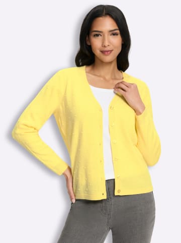 Strickjacke in zitrone