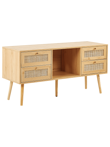 TV-Schrank PEROTE in Braun/Gold - (W) 120 x (H) 60 x (L) 40 cm