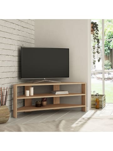 TV Eckmöbel THALES in Eiche - (W)114  x (H)45  x (L)36 cm