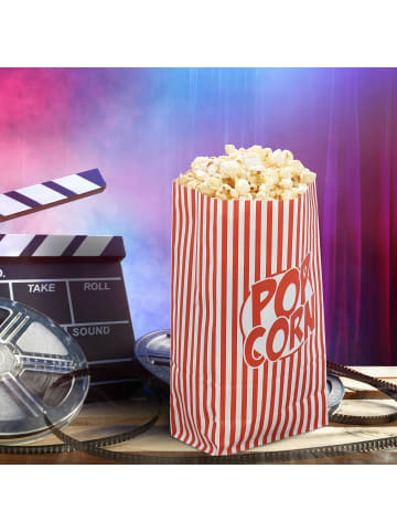 576x Popcorntüten in Rot-Weiß