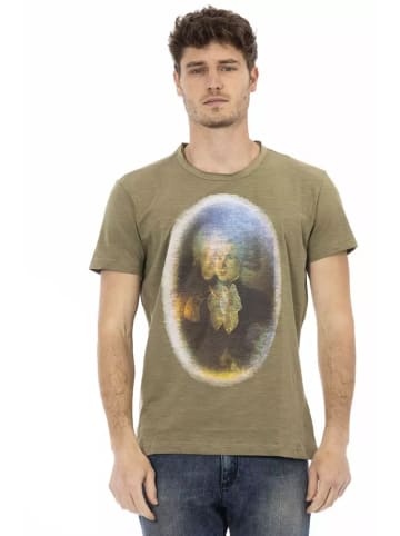 Grün Baumwolle Herren T-Shirt
