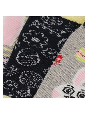 Kinder Sneaker-Socken Ostersocken Hase 3er Pack Baumwollmix in Gelb