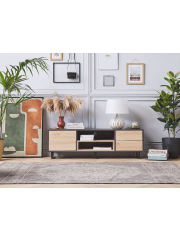 TV-Schrank MAINE in Braun/Schwarz - (W) 140 x (H) 44 x (L) 35 cm