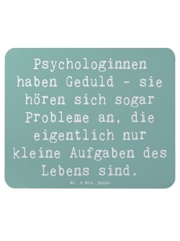 Mauspad Spruch Geduldige Psychologin mit Spruch in Meeresbrise