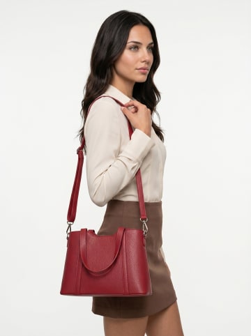Handtasche echt Leder in rot
