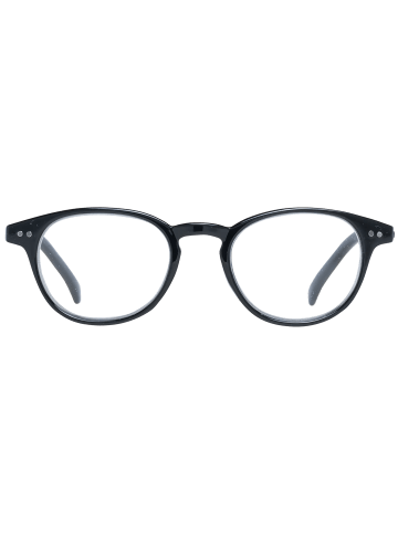 Unisex Brillenfassungen mit Korrektionsgläsern Rund Schwarz