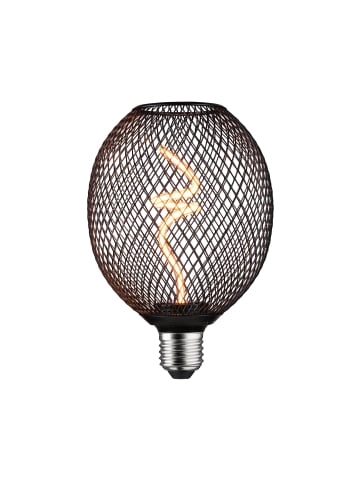 Metallic Glow Standard 230V LED Globe E27  160lm 4W 1800K dimmbar Schwarz