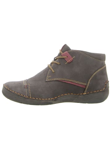 Stiefelette in titan-kombi