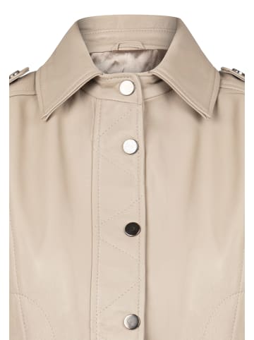 Lederjacke in Beige