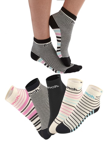 Kurzsocken in bunt-gestreift