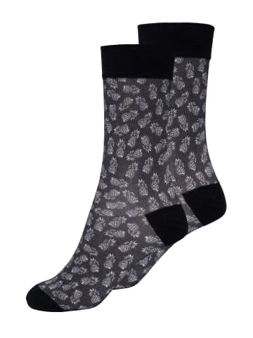 King Kerosin Socken Ananas in schwarz
