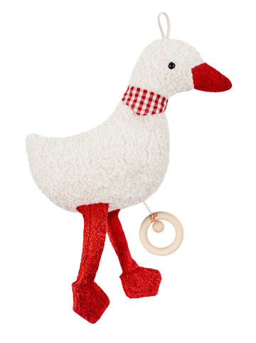 Spieluhr Gans rot, Made in Germany, Größe ca. 38 cm, Melodie Guter Mond, du.....