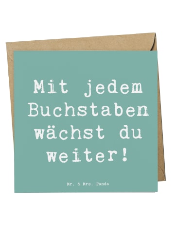 Grußkarte Spruch Schulanfang Inspiration mit Sp... in Meeresbrise