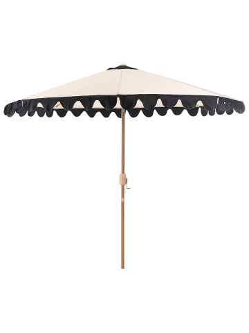 Marktschirm ISOLOTTO in Beige/Braun/Schwarz - (W) 270 x (H) 238 x (L) 270 cm