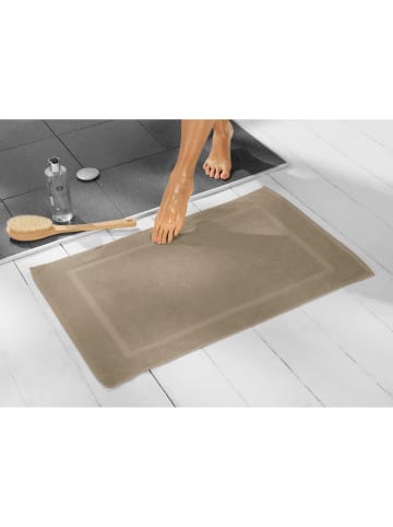 Frottier Duschvorlage Chicago in taupe