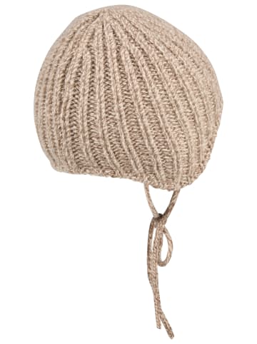 Strickmütze Lambswool in mittelbraun