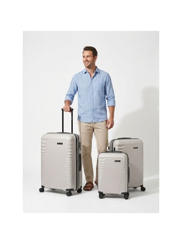 Straw Edition 4 Rollen Kofferset 3-teilig mit Dehnfalte beige