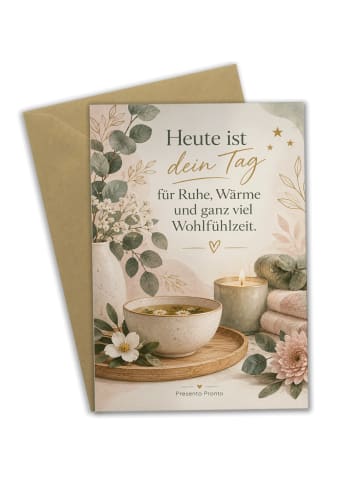 Geburtstagskarte Wellness-Geburtstagskarte Eleg... in Weiß