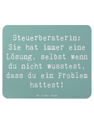 Maus-Pad Spruch Steuerberaterin Lösung mit Spruch in Meeresbrise