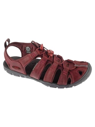 Keen Clearwather Cnx Leather Sandal in Dunkelrot