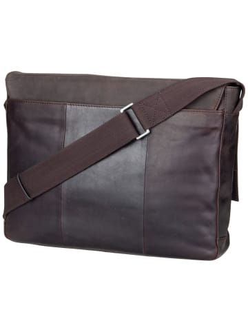 Umhängetasche Brick Lane Jeremy LHF in Dark Brown