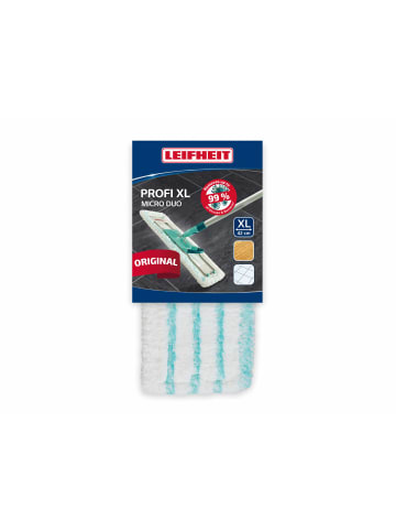 Wischbezug Profi XL micro duo türkis weiß 48,0 x 16,0 x 2,0 cm