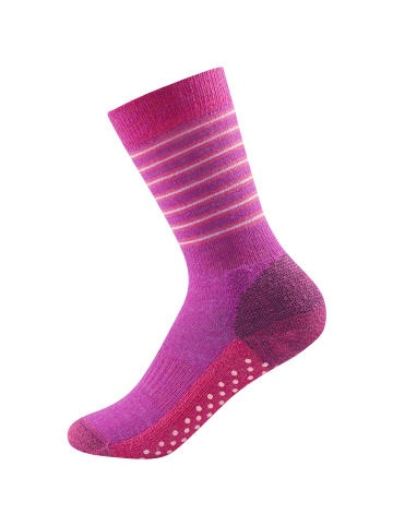 Multi Medium ABS-Socken in Beere