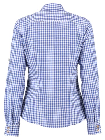 Bluse Qorru in mittelblau