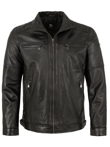 Lederjacke Lammnappa in Schwarz
