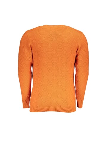 Orange Herren Pullover aus Acryl