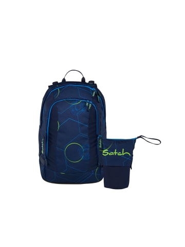 Schulrucksack-Set AIR "Blue Tech" 2-teilig in Blau