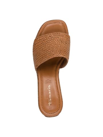 Pantolette in cognac