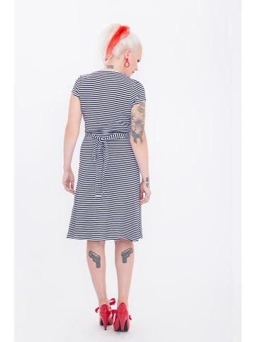 Queen Kerosin QUEEN KEROSIN Sailor Dress mit süßer Schleife am Rücken Mermaid in navy