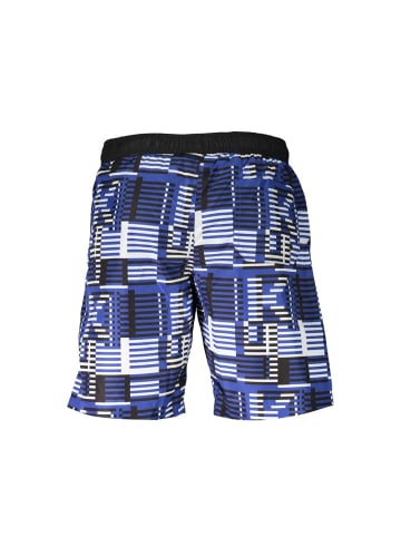 Blau Polyester Herren Bade Trunk