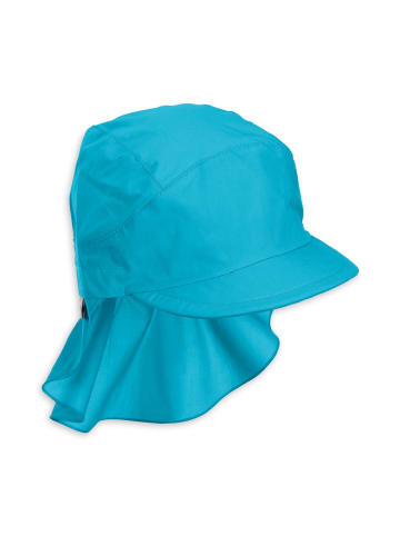 Schirmmütze mit Nackenschutz Basic in cyan