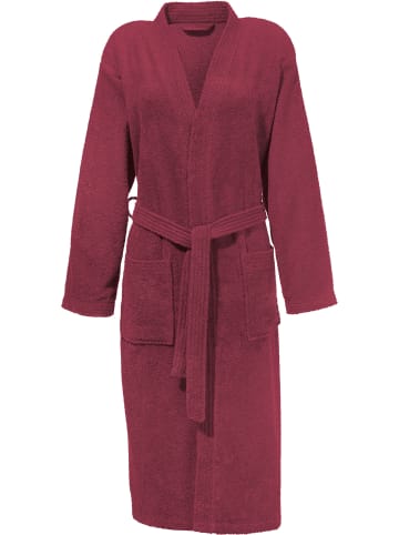Frottier Unisex-Bademantel Chicago in weinrot