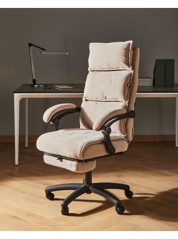 Bürostuhl EATON in Beige/Schwarz - (W) 50 x (H) 114 x (L) 66 cm