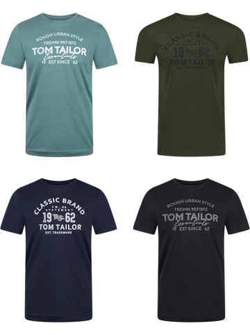 T-Shirt Tom Tailor 4er Pack in Mehrfarbig