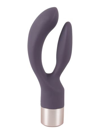 Vibrator mit Klitorisreizer Elegant Series Double Vibe in lila