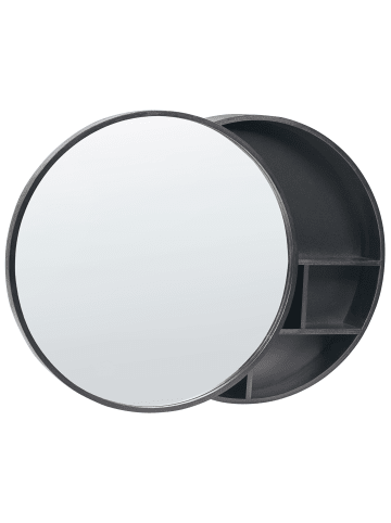 Bad-Spiegelschrank UCAYALI in Schwarz - (W) 50 x (H) 50 x (L) 13 cm