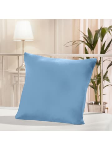 Single-Jersey Kuschelkissenbezug in hellblau