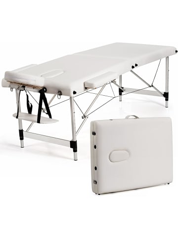 Massagebett 250kg belastbar in Weiß