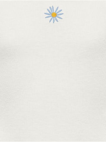Kurzarm T-Shirt KOGELVA Basic in cloud dancer daisy