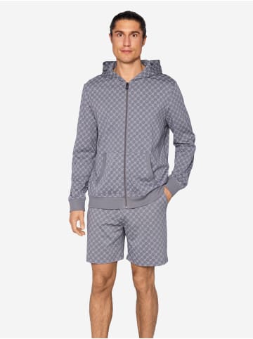 Sweatjacke Leisure in Cornflower AOP Lava Smoke
