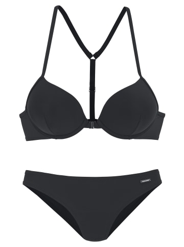 Push-Up-Bikini in schwarz
