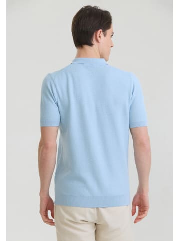 Polo Shirt Kurzarm in Blau